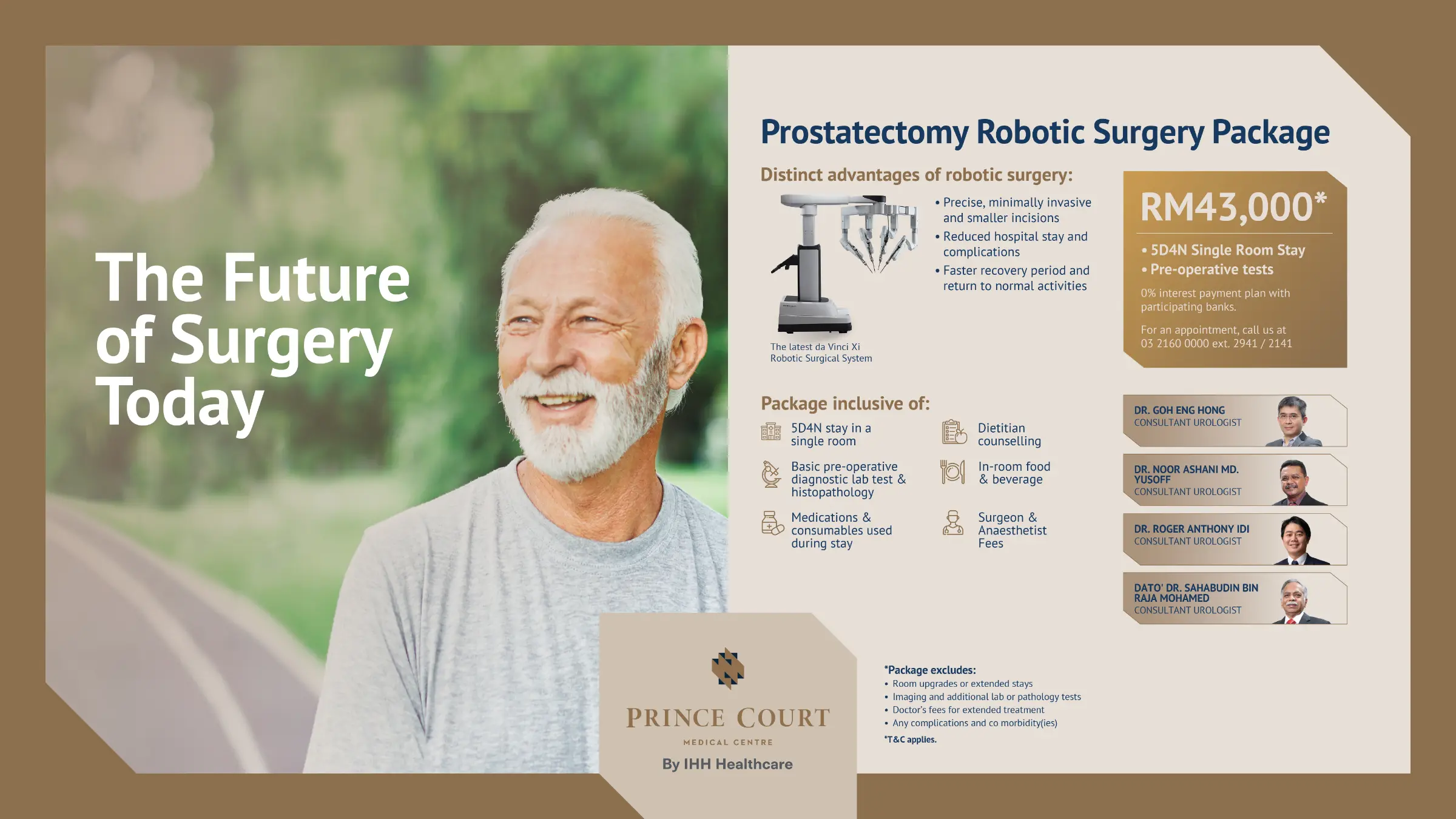 Prostatectomy Robotic Surgery Package