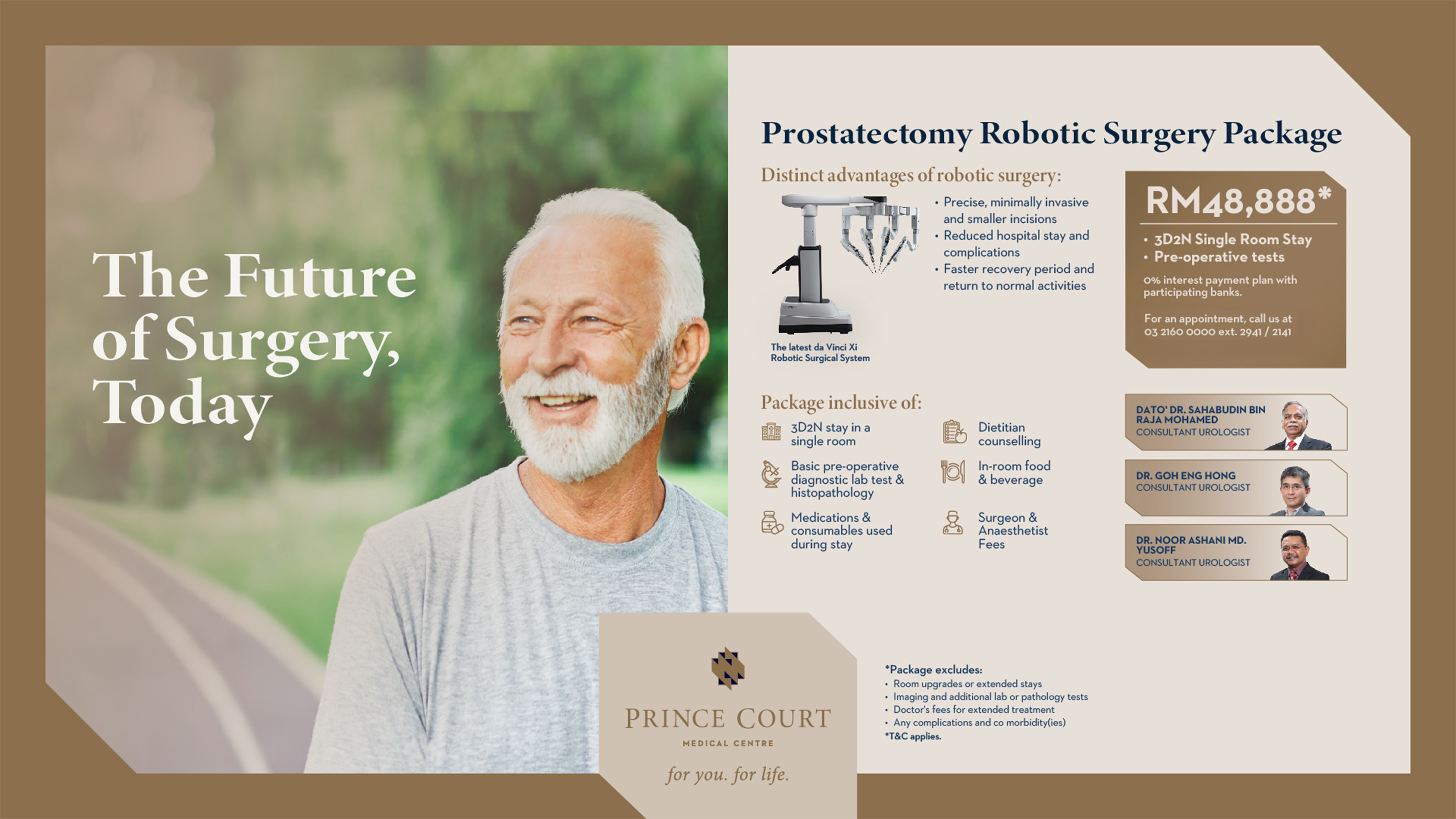 Prostatectomy Robotic Surgery Package