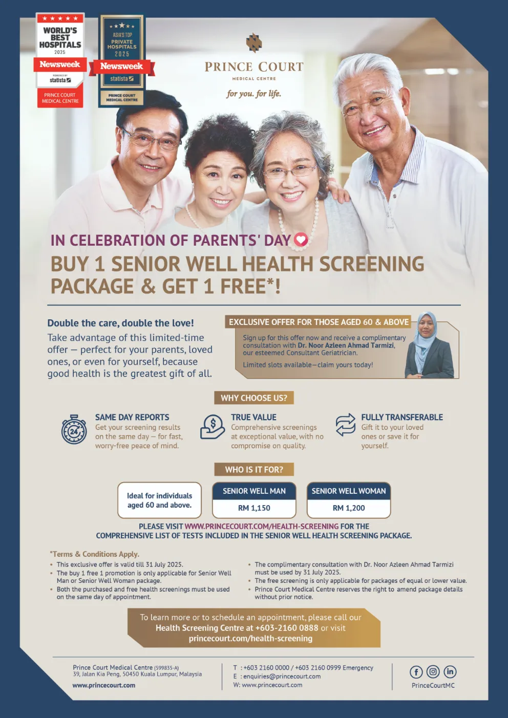 Parents' Day health screening special: Happy seniors
